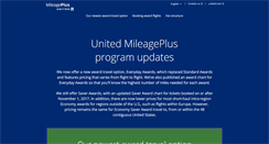 Desktop Screenshot of mileageplusupdates.com